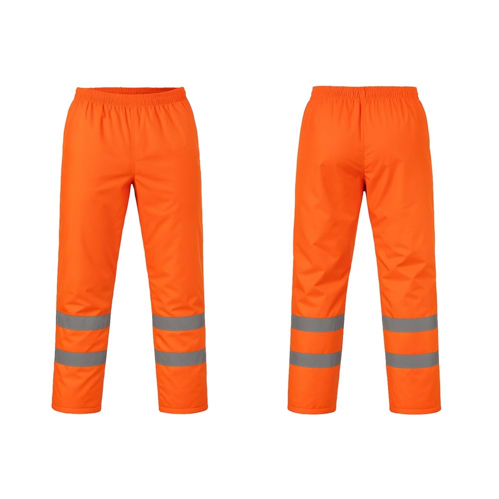 Vento Pantolon Çift Fosfor Lastikli Paça Bondit Turuncu - XL