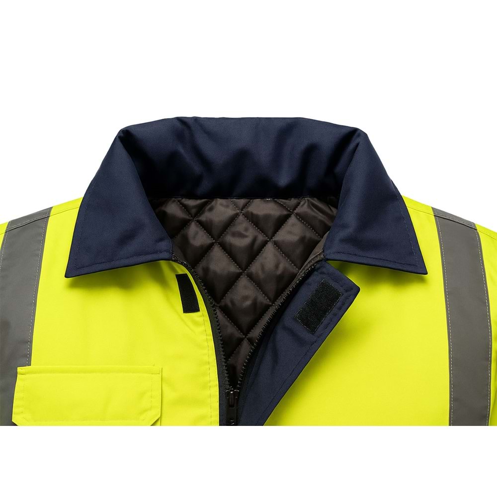 Kaban - Boran 3 Cepli Şapkalı Neon Sarı-Lacivert - M