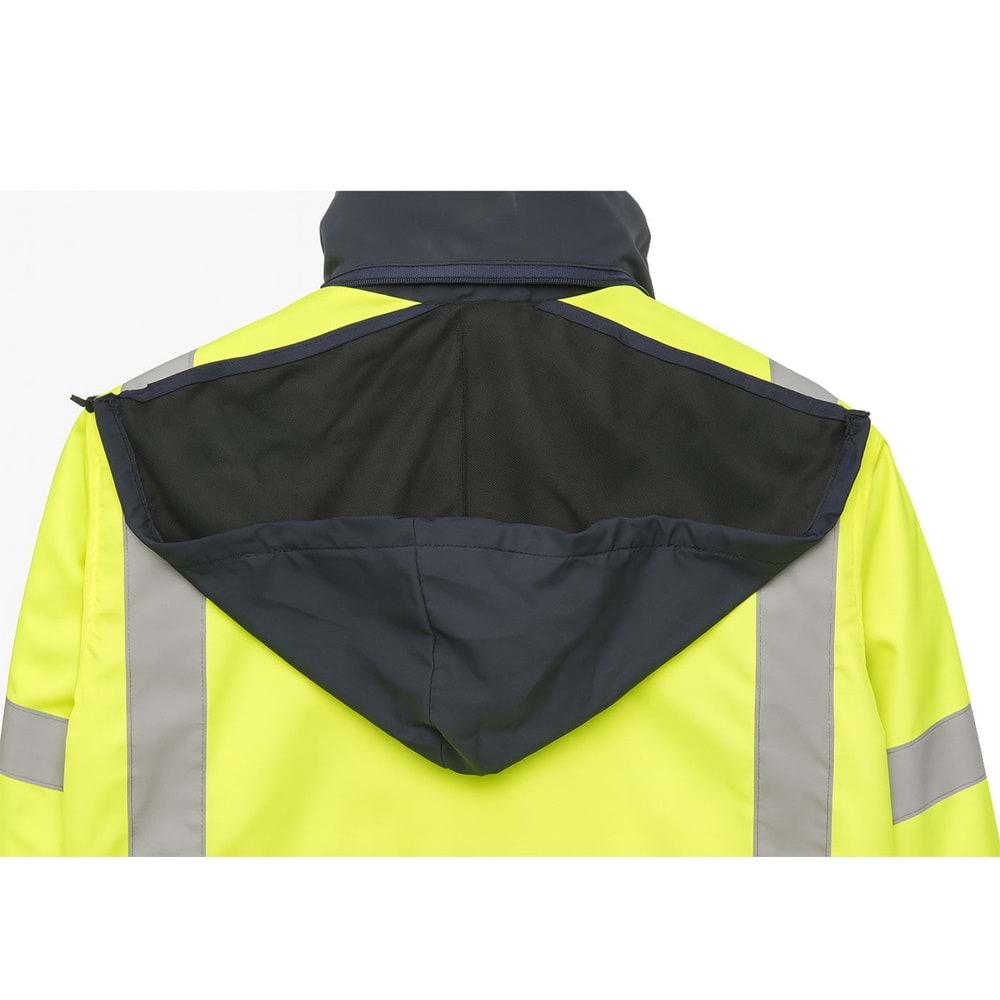 Kaban - Boran 3 Cepli Şapkalı Neon Sarı-Lacivert - M