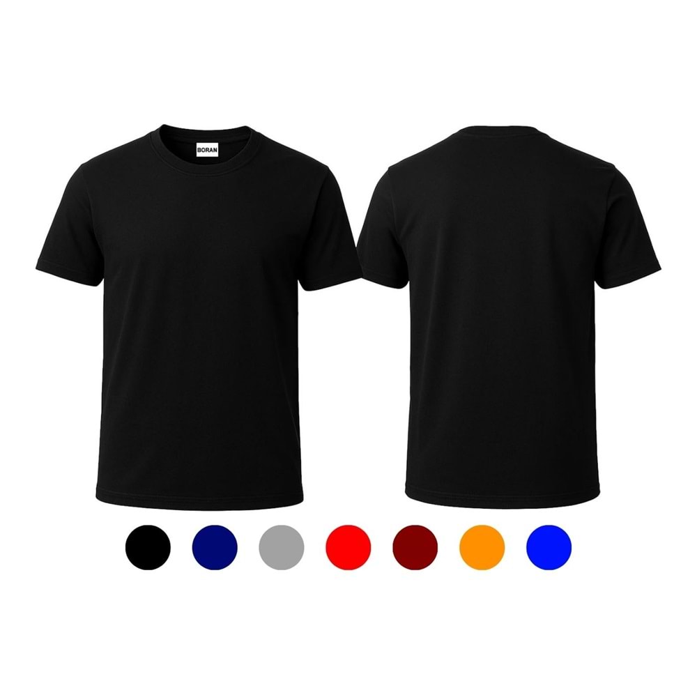 T-shirt TBK01 Bisiklet Yaka Kısa Kol - Lacivert - S