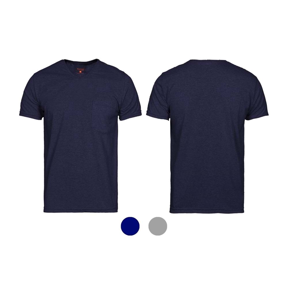 T-shirt TVK01 V Yaka Kısa Kol - Grimelanj - M