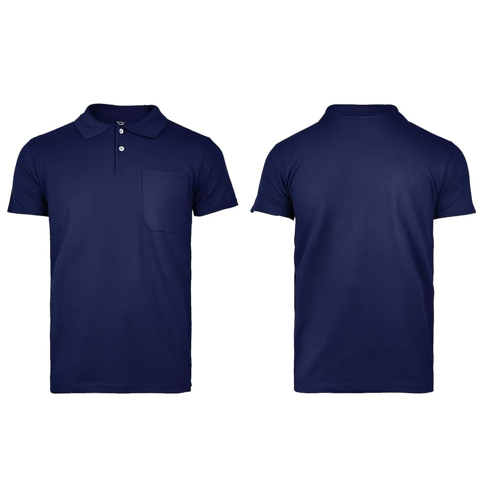 T-shirt TPK10 Polo Yaka Kısa Kol - Lacivert - XL