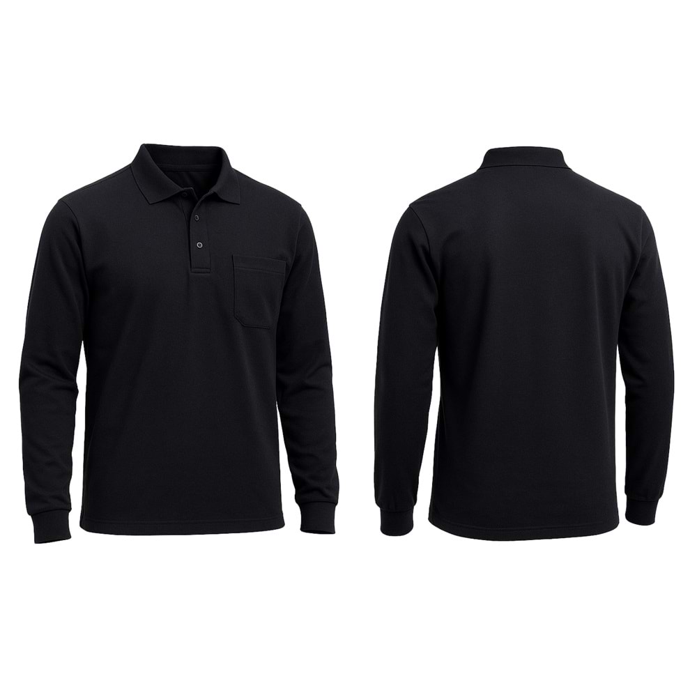 Sweatshirt SPU30 Polo Yaka - Lacivert - L