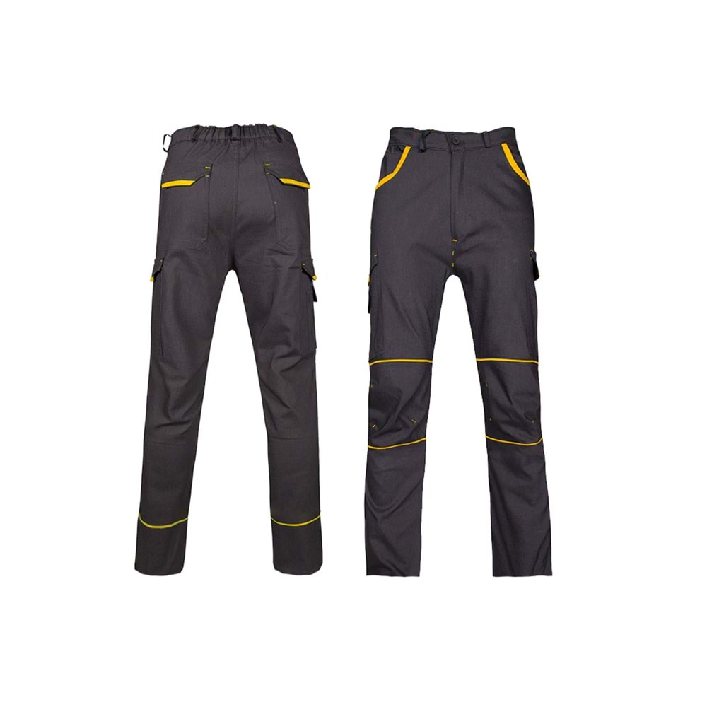 Pantolon PAN45 - Antrasit-Neon Yeşil - L