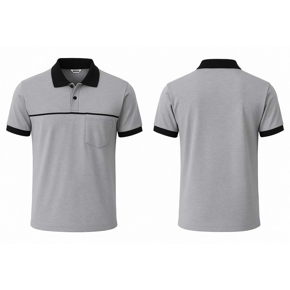 T-shirt TPK10-02 Polo Yaka Kısa Kol - Grimelanj - L