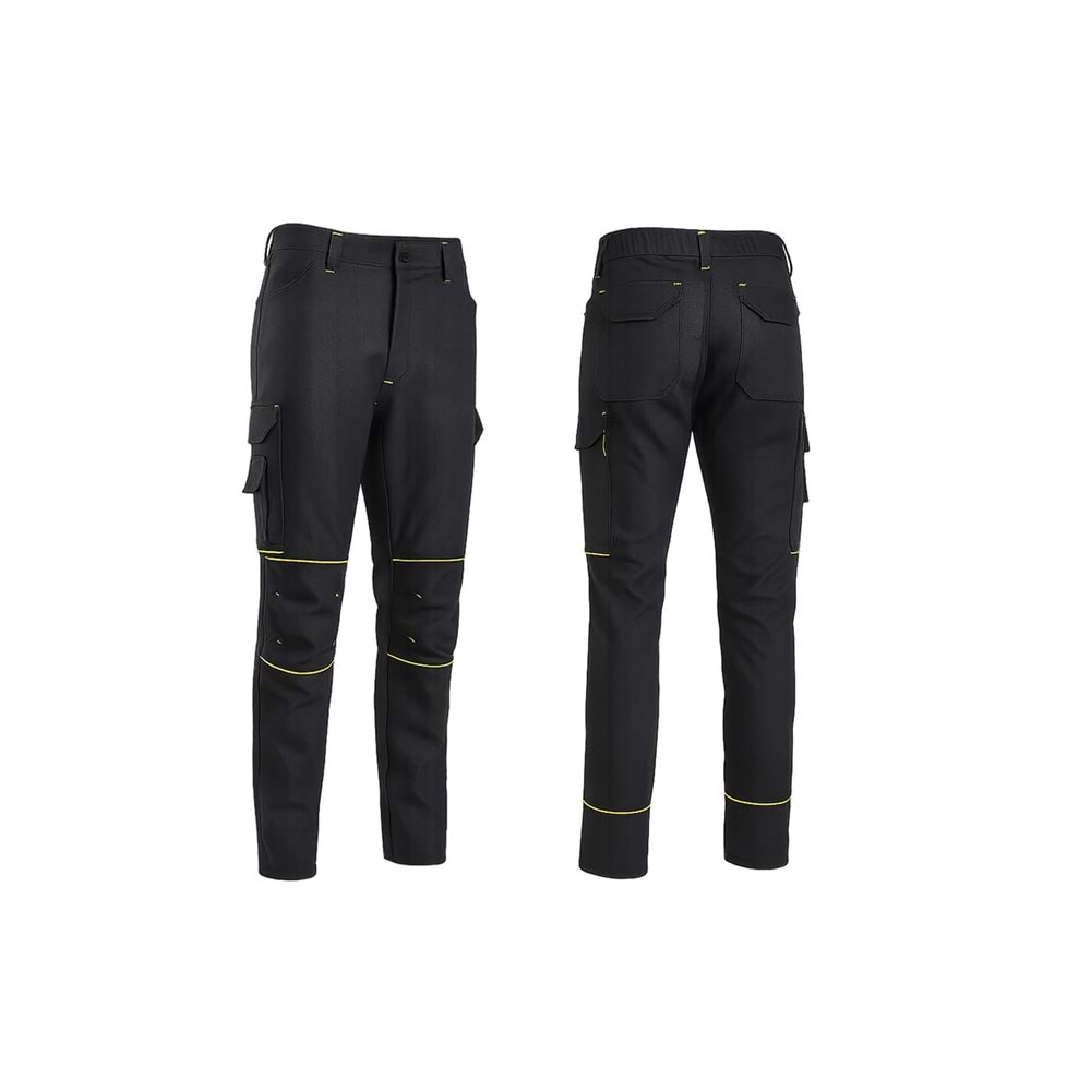 Pantolon PAN43-01 - Antrasit-Neon Sarı - XL