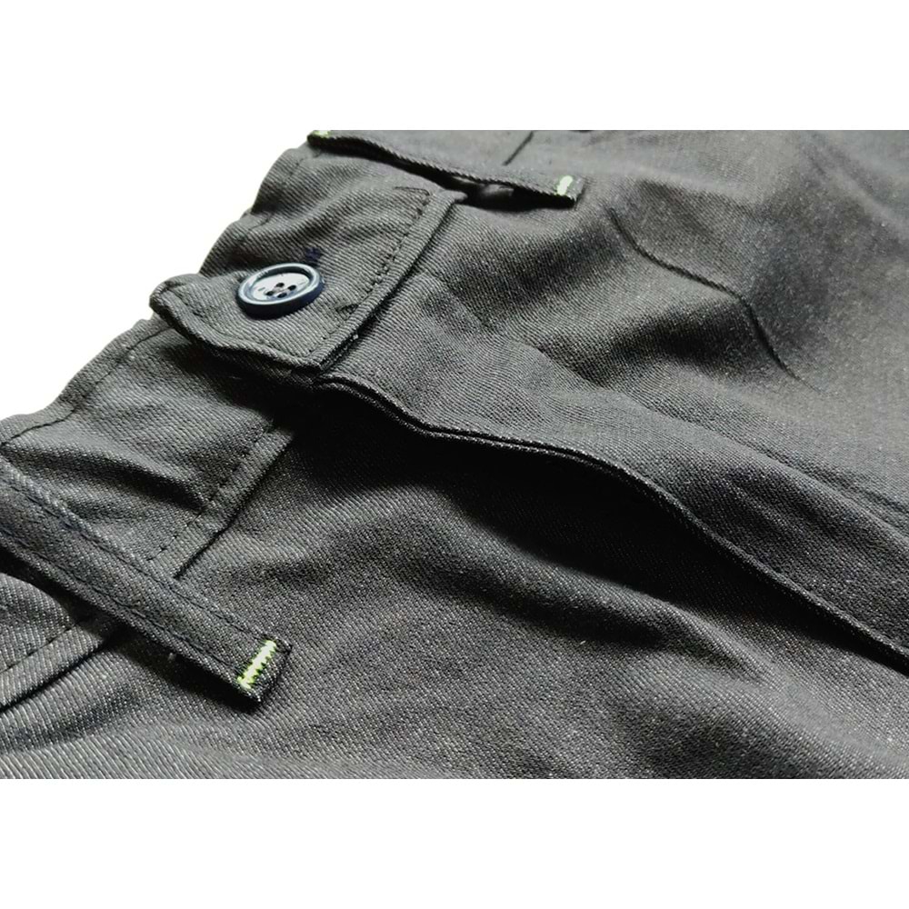 Pantolon PAN43-01 - Antrasit-Neon Sarı - XL