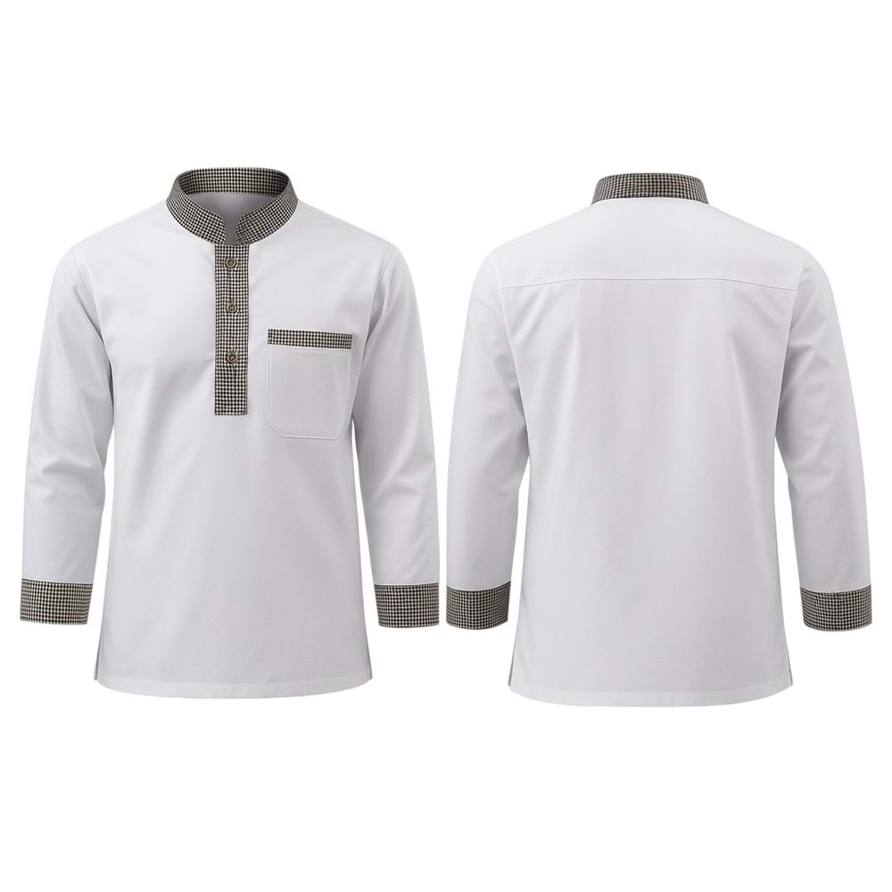 Ceket Aşçı CKT55-01 - Beyaz - XXL