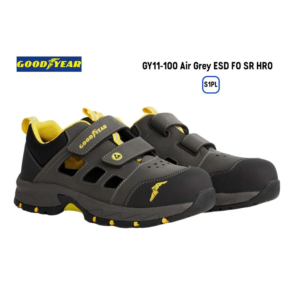 Goodyear İş Ayakkabısı - GY11-100 Air Grey ESD FO SR HRO S1PL - 43