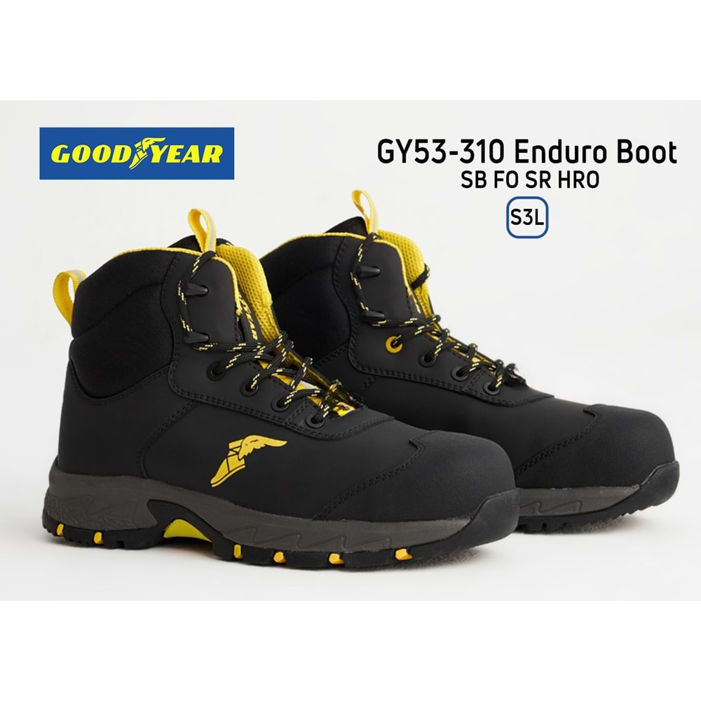 Goodyear İş Botu - GY53-311 Enduro Boot SB FO SR HRO S3L Elektrikçi - 45