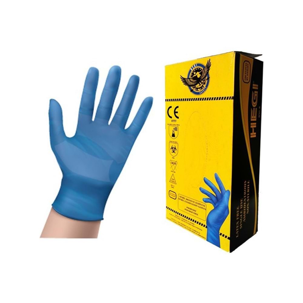 Hegi İş Eldiveni - Mavi Nitril Pudrasız Eldiven DNG-B - 7
