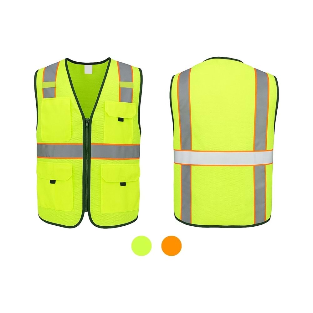 İkaz Yeleği IYM51-02 - Neon Turuncu - XXS