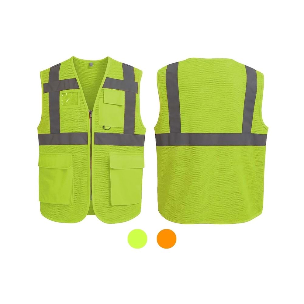 İkaz Yeleği IYM51-01 - Neon Turuncu - XXL