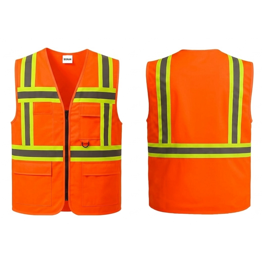 İkaz Yeleği IYM51-04 - Neon Sarı-Turuncu - XL