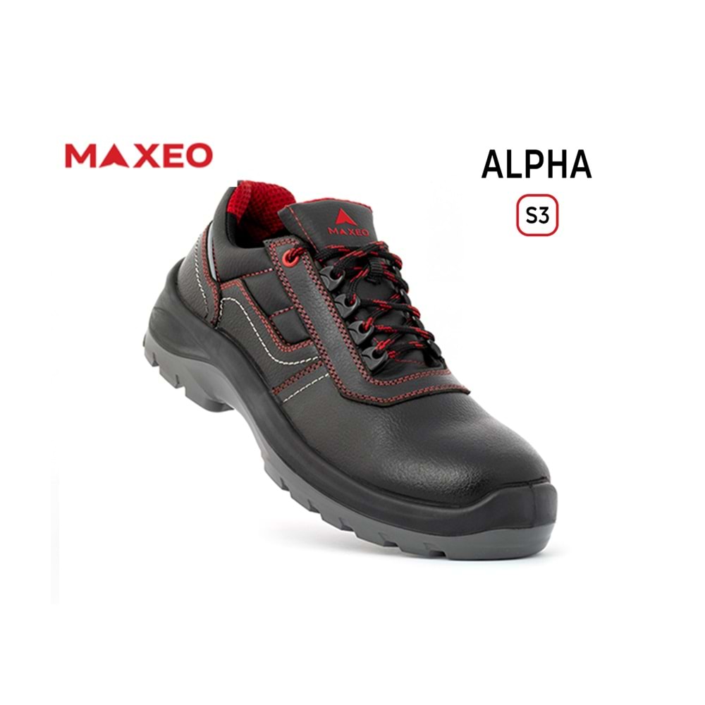 Maxeo İş Ayakkabısı - Alpha S3 - Siyah - 45