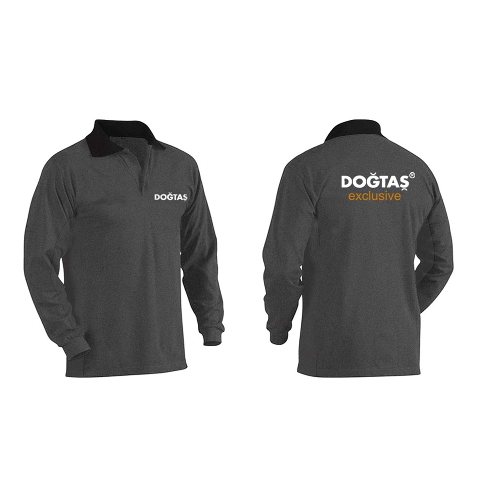 Doğtaş Montör SweatShirt - 2 İplik - Polo Yaka - L