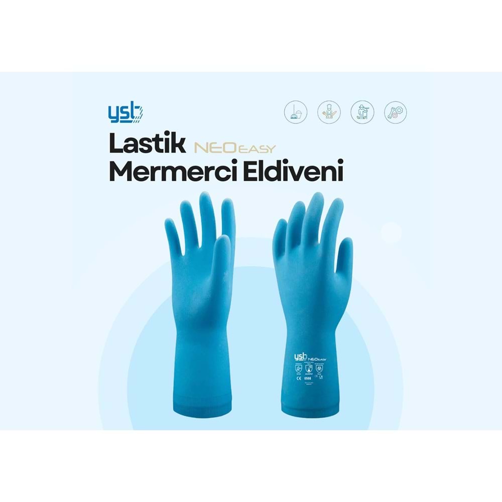 Ysb İş Eldiveni - Neo Easy - Mavi - 9