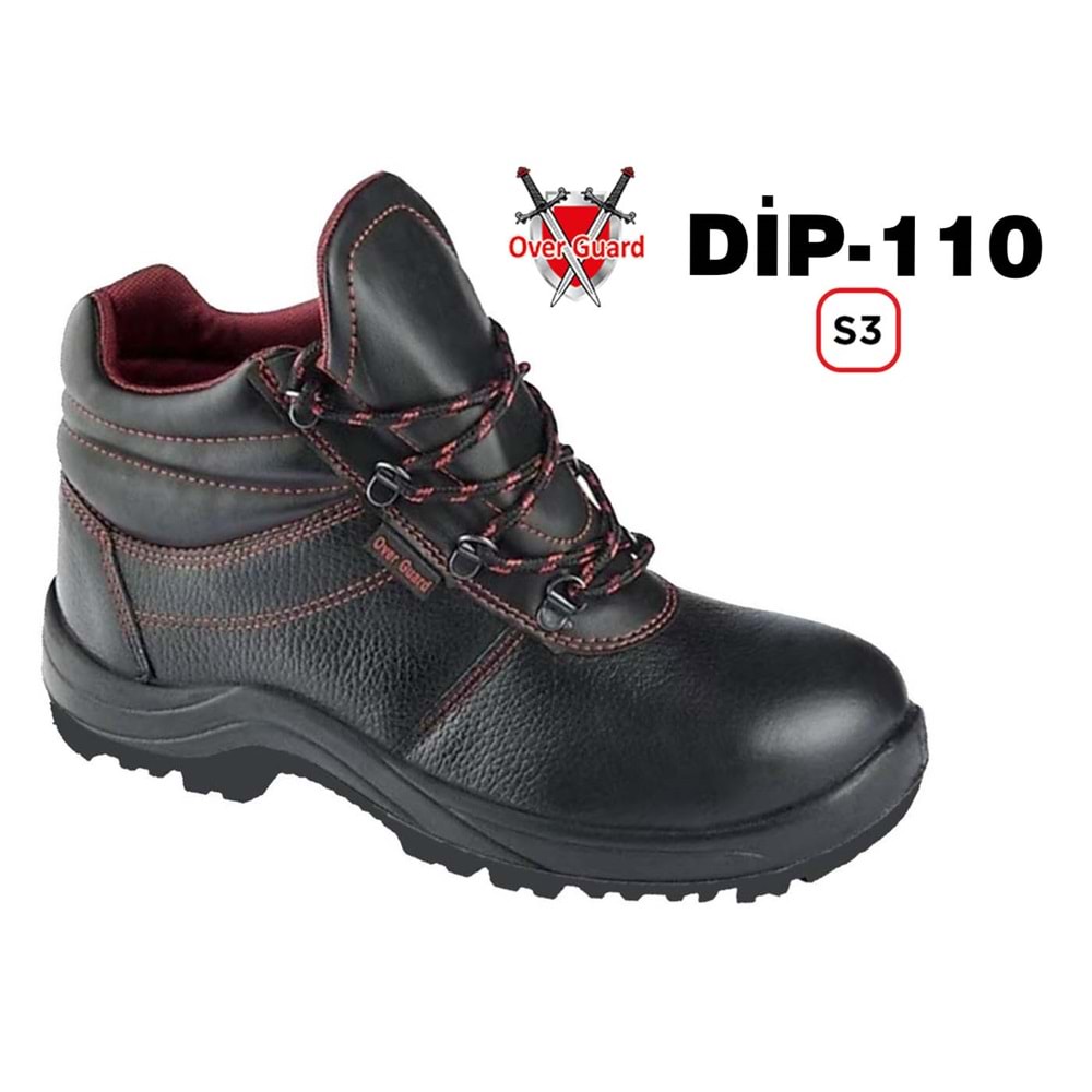 Overguard İş Botu Çelik Burunlu Çelik Aratabanlı DİP-110 S3 - 43