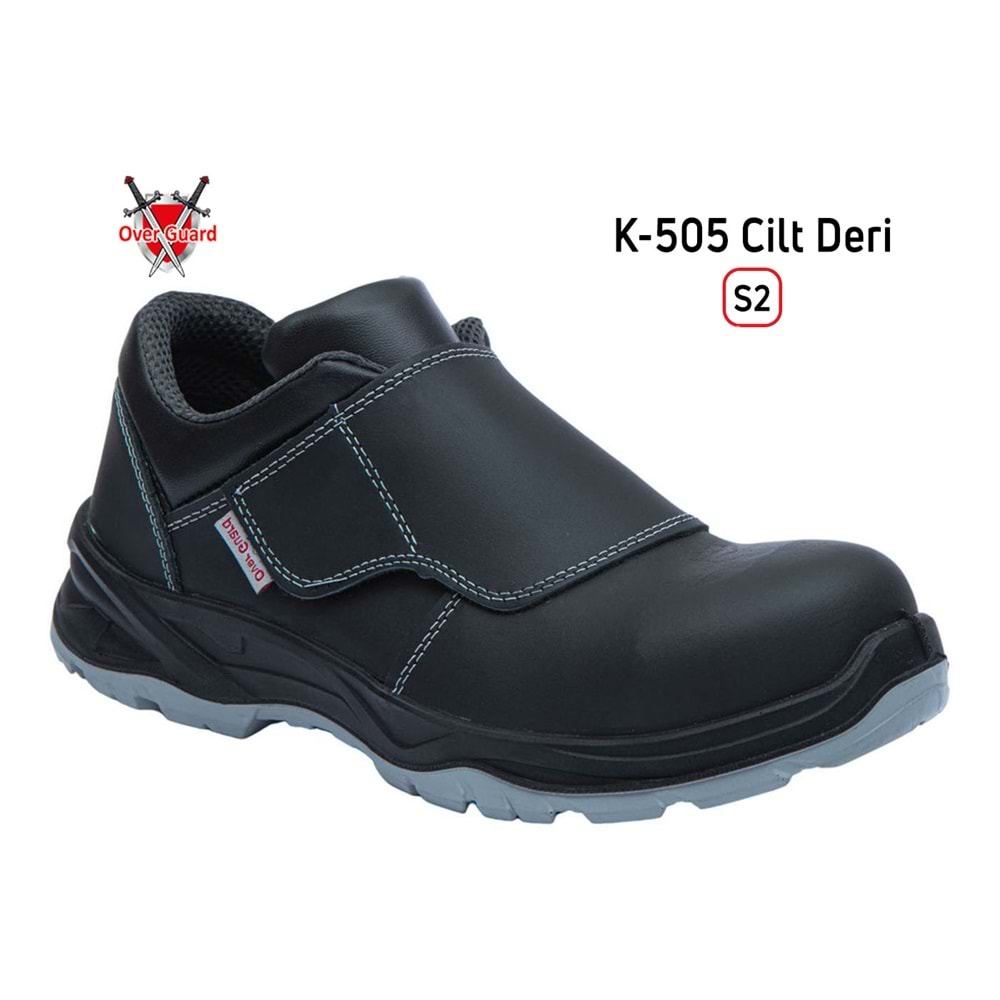 Overguard İş Ayakkabısı Kompozit Burunlu Kaynakçı Cilt Deri K-505 S2 - 42
