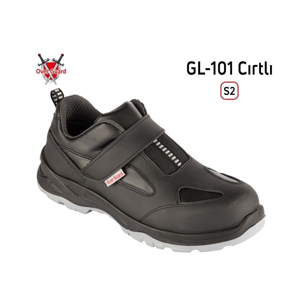Overguard İş Ayakkabısı Kompozit Burunlu Cırtlı GL-101 S2 - 40