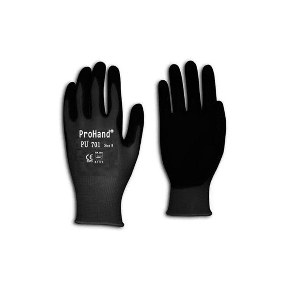 Prohand İş Eldiveni - PU 701 Siyah - 10