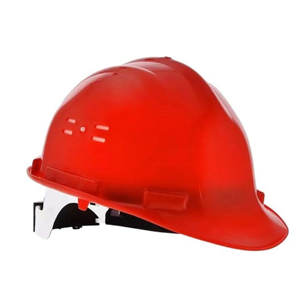 Essafe GE 1548 Essafe Vidalı Baret (Hava Delikli-Kulaklık Takılabilir) - Kırmızı