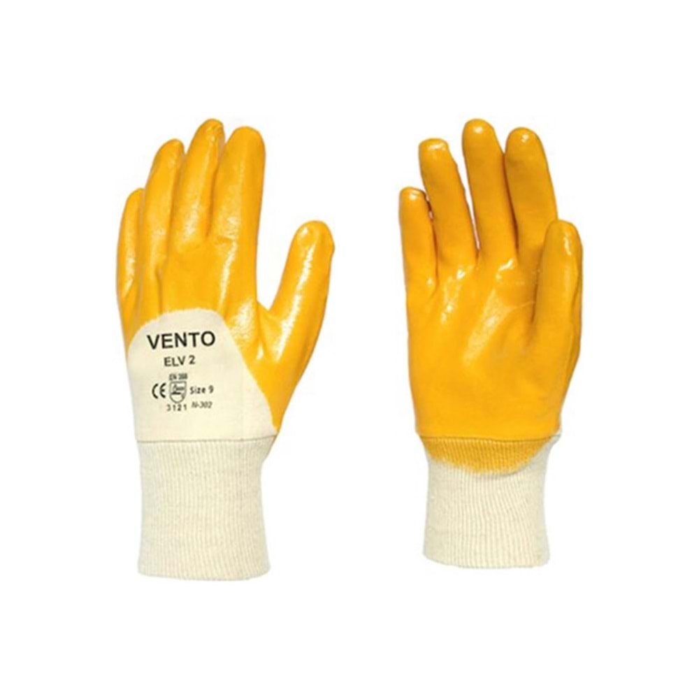 Vento İş Eldiveni Nitril Eldiven ELV-2 Sarı - 10