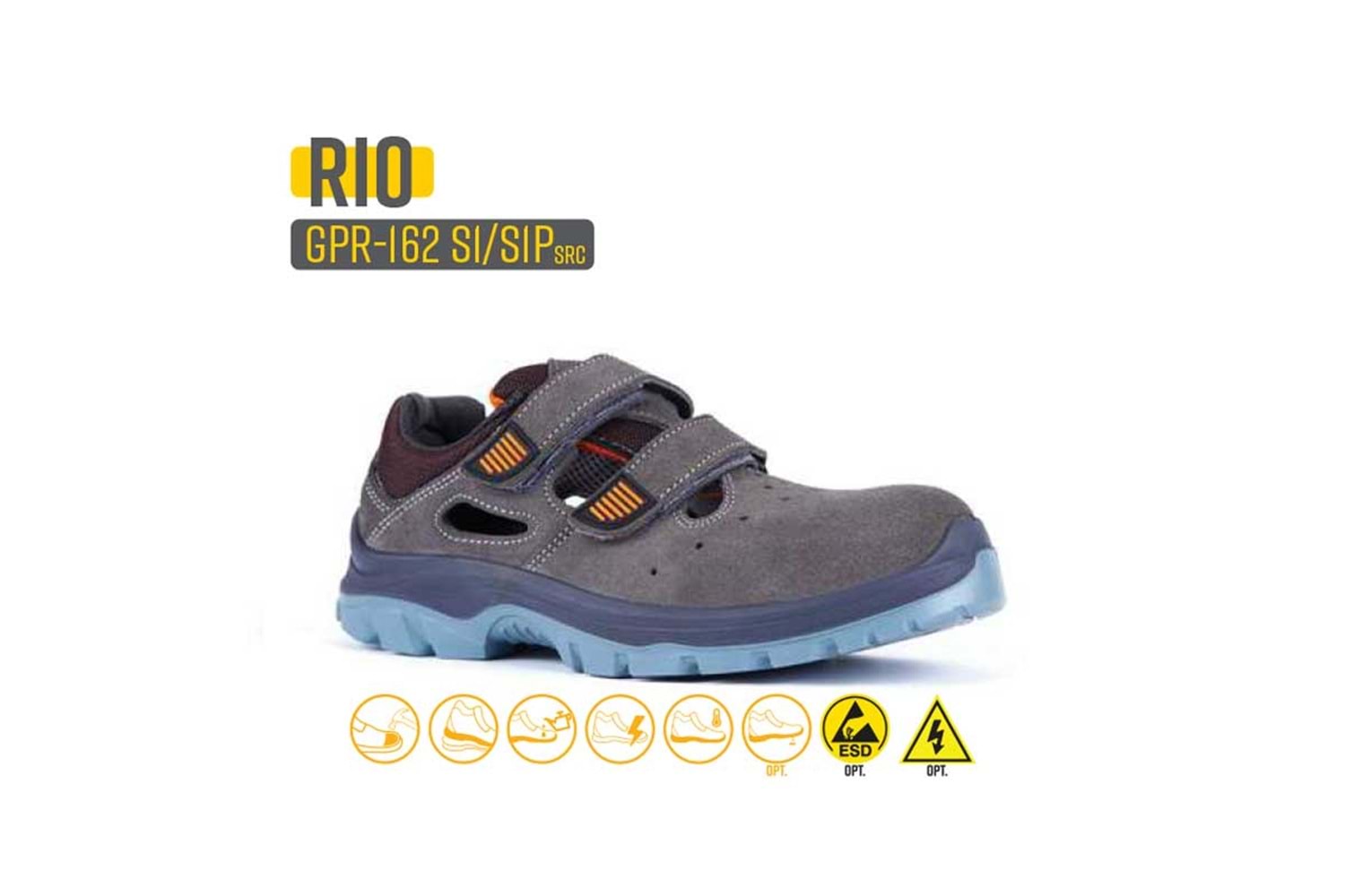 Gripper İş Ayakkabısı - Rio Gpr-162 S1 Dark Gray