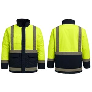 Kaban - Boran 3 Cepli Şapkalı Neon Sarı-Lacivert - M