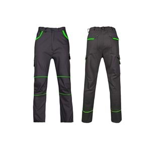 Pantolon PAN45 - Antrasit-Neon Yeşil - L