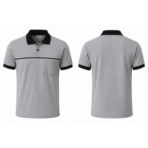 T-shirt TPK10-02 Polo Yaka Kısa Kol - Grimelanj - L