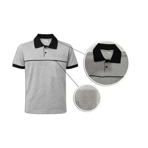 T-shirt TPK10-01 Polo Yaka Kısa Kol - Grimelanj - L