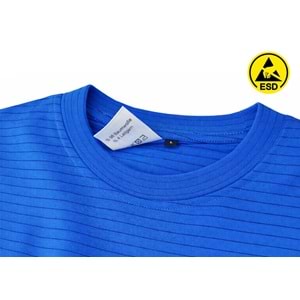 T-shirt TBK60-01 Bisiklet Yaka ESD - Beyaz - S