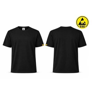 T-shirt TBK60-01 Bisiklet Yaka ESD - Lacivert - XS