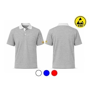 T-shirt TPK61-01 Polo Yaka ESD - Beyaz - M