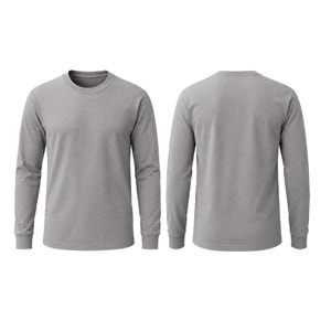 T-shirt TBU01 Bisiklet Yaka Uzun Kol - Lacivert - S