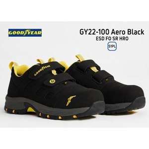 Goodyear İş Ayakkabısı - GY22-100 Aero Black ESD FO SR HRO S1PL - 42