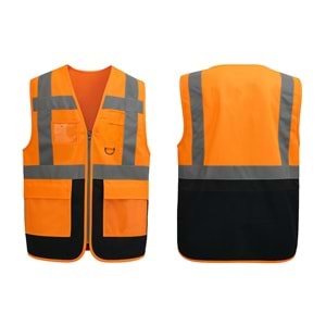 İkaz Yeleği IYM51-01 - Neon Sarı-Lacivert - XXS