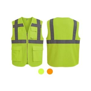 İkaz Yeleği IYM51-01 - Neon Turuncu - XXL