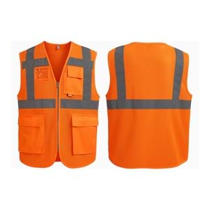 İkaz Yeleği IYM51-01 - Neon Turuncu - XXL