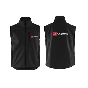 Yelek Softshell Dogtas Kelebek Montor - Siyah - XXS