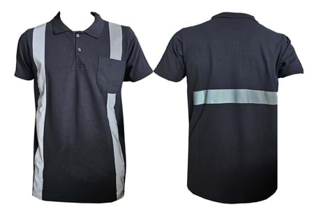 Borolx - Pike T-shirt Omuz Fosforlu - Lacivert - XXS