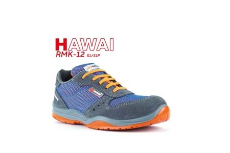 Mekap İş Ayakkabısı - Hawai Rmk-12 Gray Suede S1