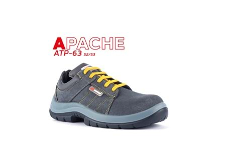 Mekap İş Ayakkabısı - Apache Atp-63 Gray Suede S2