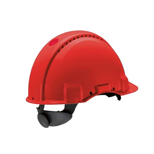 3M Baret Havalandırmalı Vidalı UV'li G3000NUV-VI - Kırmızı