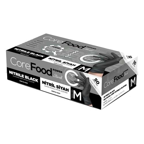 Bimel İş Eldiveni Corefood Siyah Extra Kalın