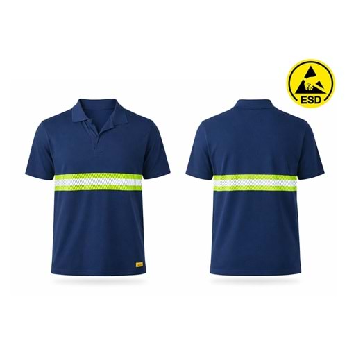 T-shirt TPK61-03 Polo Yaka ESD