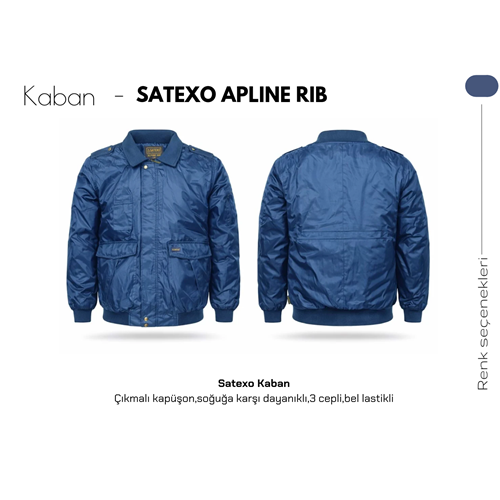 Satexo Kaban - Apline Rib Lacivert - XXL