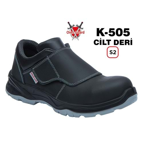 Overguard İş Ayakkabısı Kompozit Burunlu Kaynakçı Cilt Deri K-505 S2