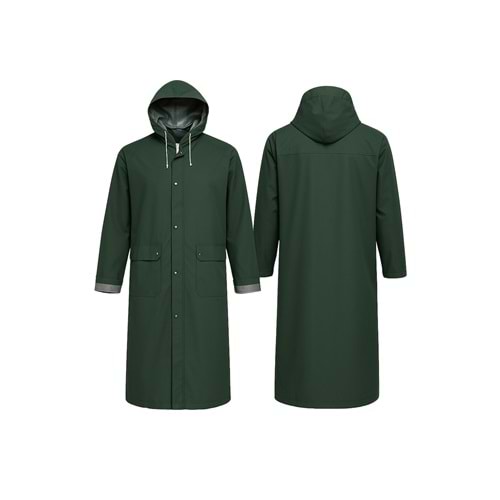 Pvc Yağmurluk Haki - 2XL